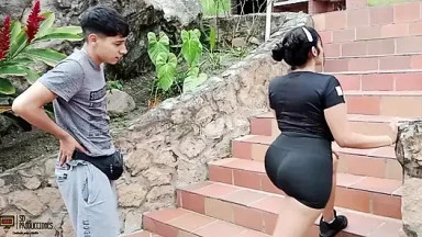 Video thumbnails for Latina with a big ass reaches a good agreement with her trainer and the very horny guy fucks her rich pussy - In Spanish depicting horny, pussy, spanish